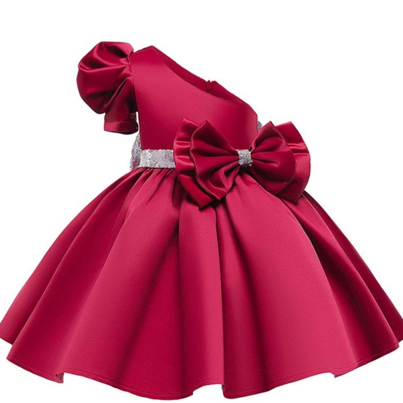 Vestidos denoche oblicuos de chicas de hombro Tada de inclinación de la princesa Formal Princesa Vestidos deniña