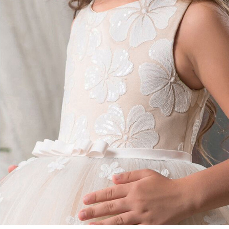 Vestido deniñas de flores vintage para la boda Noche de la boda Princesa de la princesa Pageh Gown Vestidos paraniños paraniñas Ropa formal