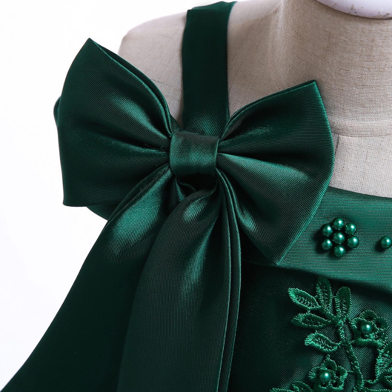 Bordado de seda princesa vestida paraniña flor elegante vestidos deniñas de la bodanavidad halloween vestidos ropa