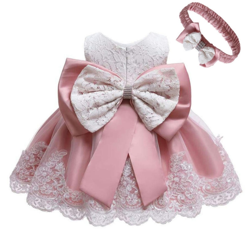 Vestido denovia Baby Girl Vestido denovia Vestido de bautismo paraniñas Noche de cumpleaños de primer año