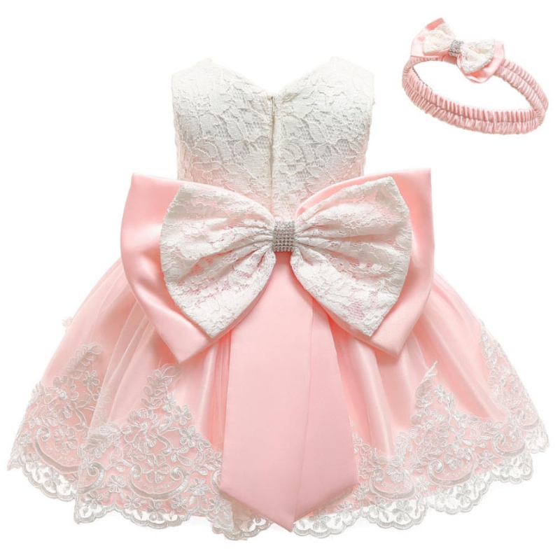 Vestido denovia Baby Girl Vestido denovia Vestido de bautismo paraniñas Noche de cumpleaños de primer año