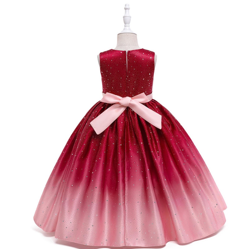 Color de gradiente al por mayorniños vestidos de fantasía paraniñas Boda Cumpleaños Flower Girl Frock Ball Vestina Vestido