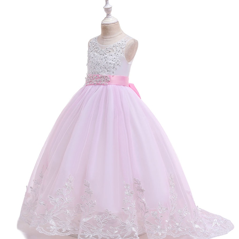 2022 Summer Girls Dress Long Kids Damides Vestidosniños Princesa Party Vestido denovia 3 10 14 años Vestido