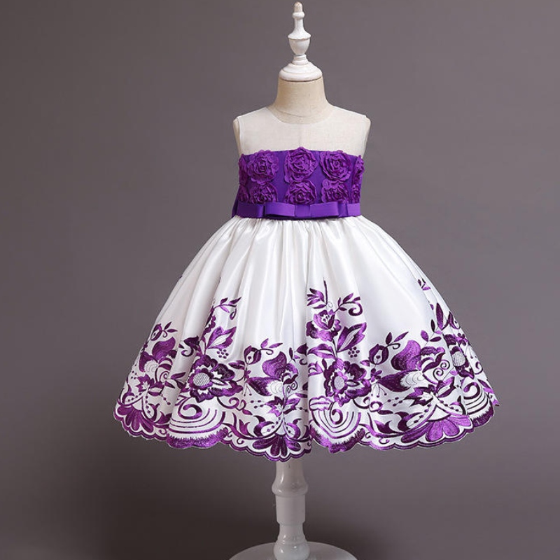 Childs Girls Party Wear For Kids Flower Girls Dama de dama de honor Vestido denovia elegante Vestido formal