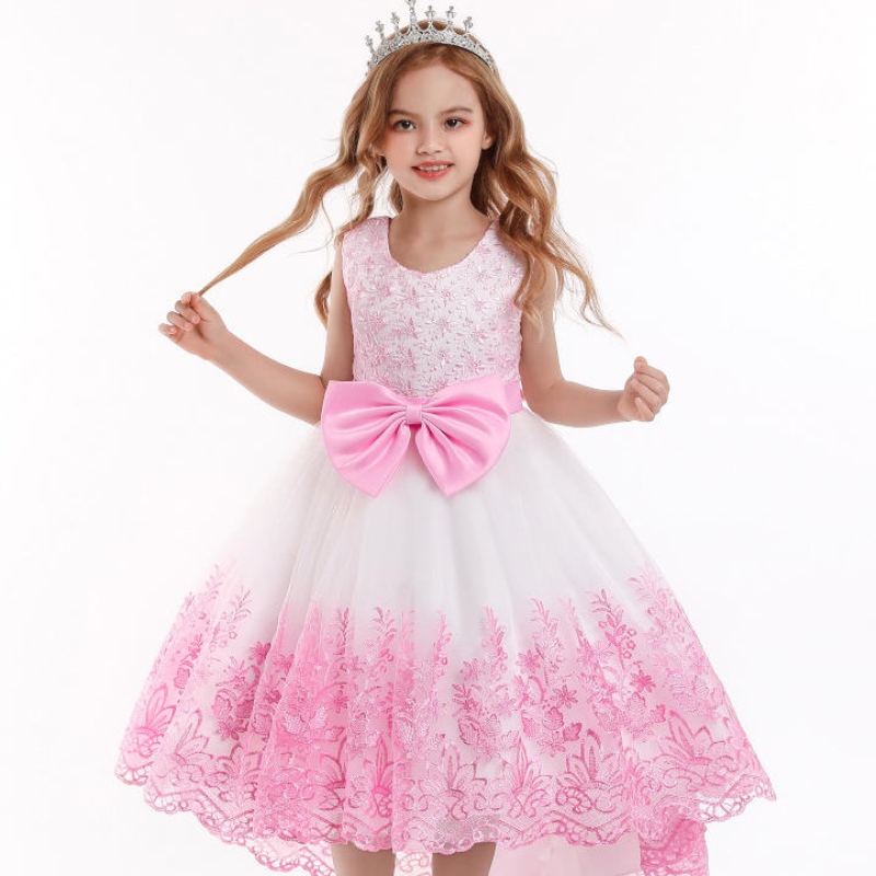 Girl Princess Dress Kids Formal Formal Fiesta de boda paraniñas Vestidos Tul Flower Summer Vestidos