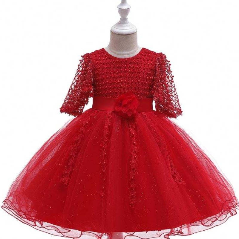 Baige cumpleaños lindo vestido de fiesta de chicas encantadorasnavidad baby flower kids boutique l5115