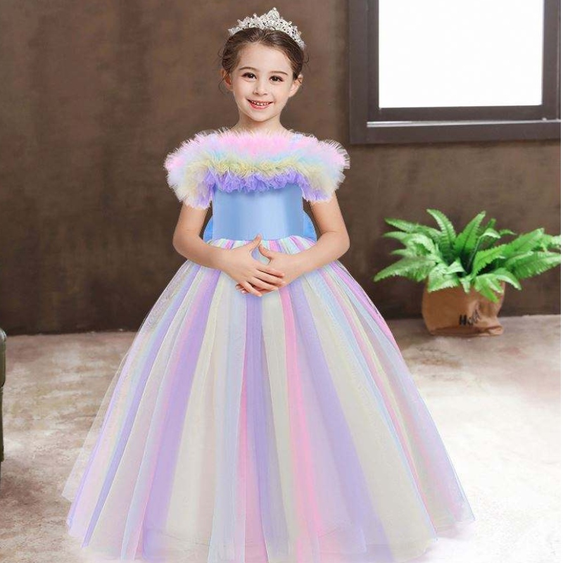 Vestido de unicornio deniña de flores Boda Niña Niña