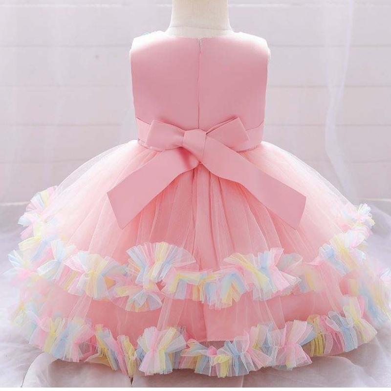 Baige Children Party Party Princess Dress Flower Gilr Vestidos paraniños Vestido de fiesta de bodas paraniños