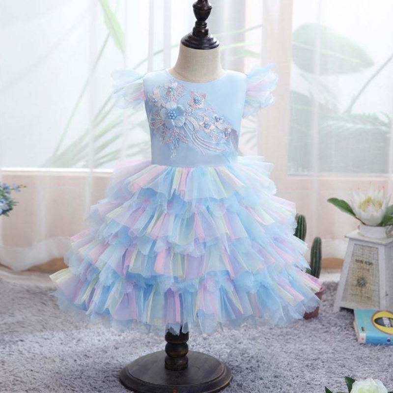 Baige Girls \\ 'Vestido de mangas cortas Ballet Colorido NUEVA CHICAS \\' Vestido de princesa Diseño de vestido D0755