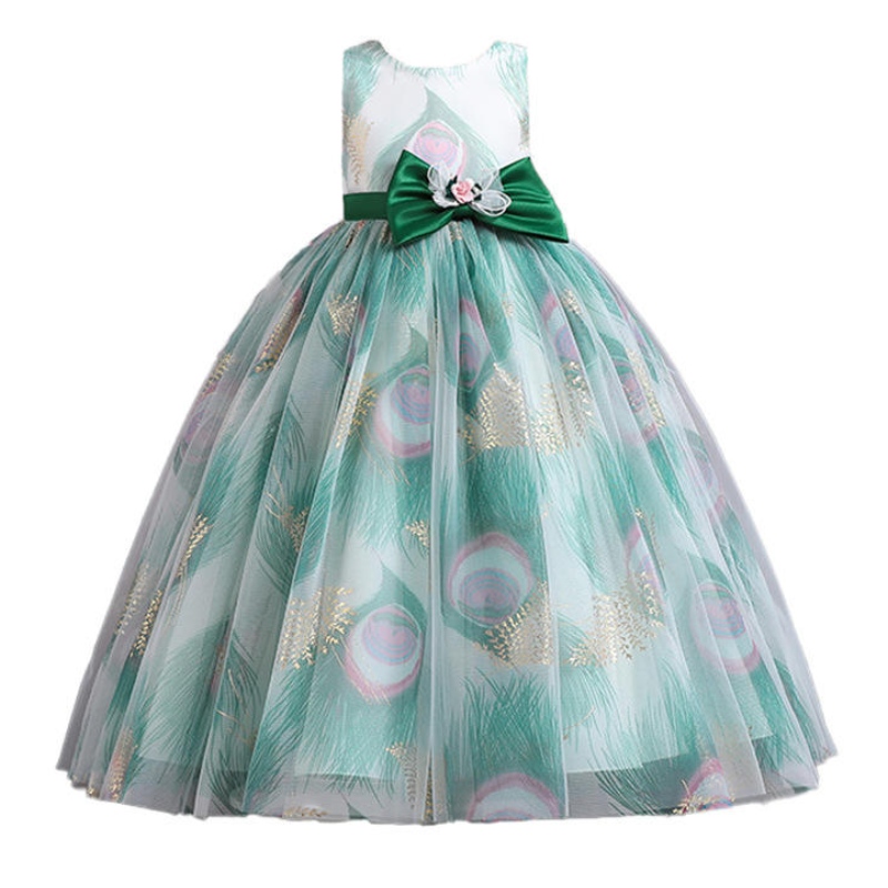 Vestido de princesaniños Disfraz de boda formal para lanoche paraniñas Vestidos de tul de Tul Flower Tul Summer
