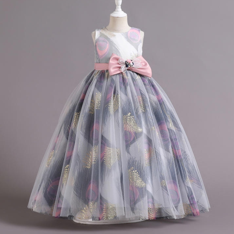 Vestido de princesaniños Disfraz de boda formal para lanoche paraniñas Vestidos de tul de Tul Flower Tul Summer