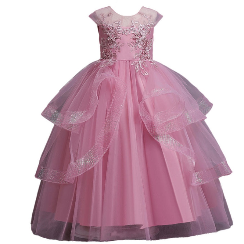 Vestidos de tul de malla de chicas de flores para adolescentes vintage verano sin mangas elegante tutu tutu vestidosniños vestidos