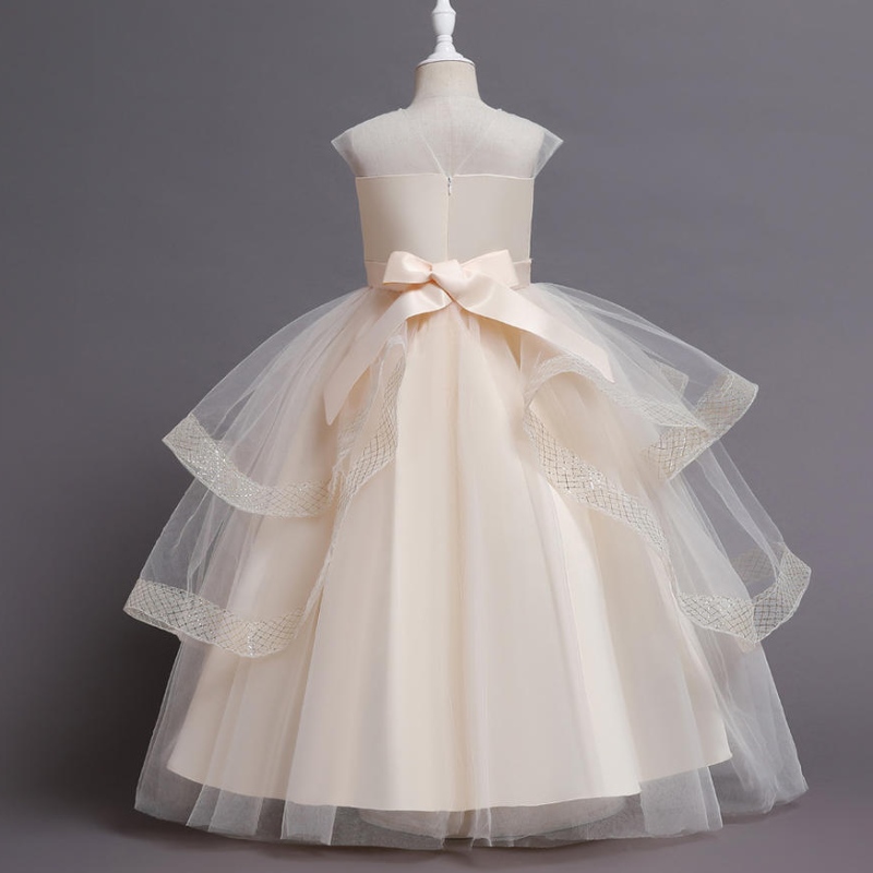 Vestidos de tul de malla de chicas de flores para adolescentes vintage verano sin mangas elegante tutu tutu vestidosniños vestidos