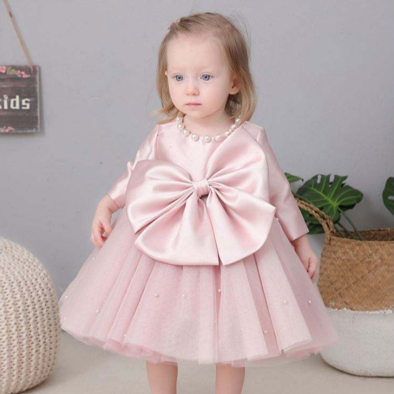 Baigenuevo bebé vestido de un año princesa vestida de princesa bebé cien días de arco grueso espesadoniños dz008