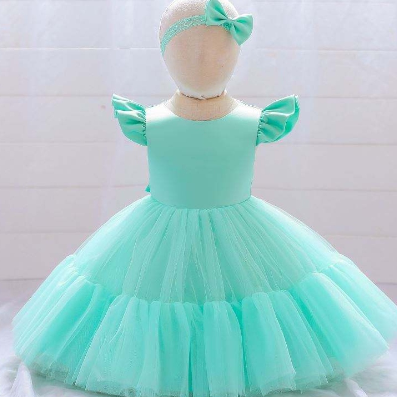 Baige White Baby Baby Baby Baby Princess Vestido de Navidad Vestido deniños 2 años de ropa L2038XZ