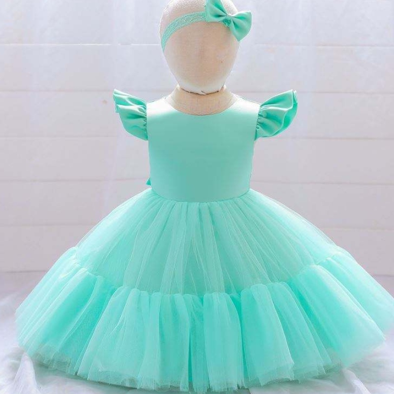 Baige New Fashion Flower Girl Dress Baby Party Bedding Wedding Princess Kids Clothing Vestidos L2038XZ