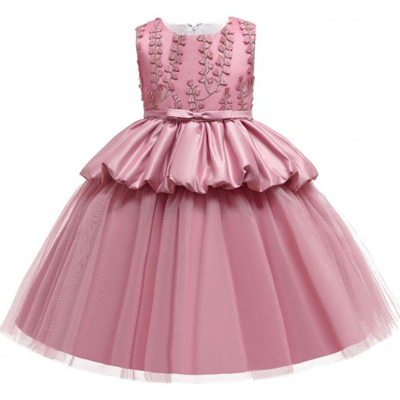 Último diseño Venta caliente Cumpleaños elegantes vestidos deniños lindos Princesa Boutique Baby Ball Vestido L5177