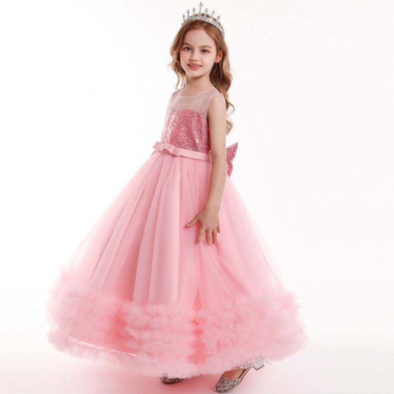 Ropa de fiesta deniñas ropa de fiesta de fiesta de flores princesa de boda vestidos denoche