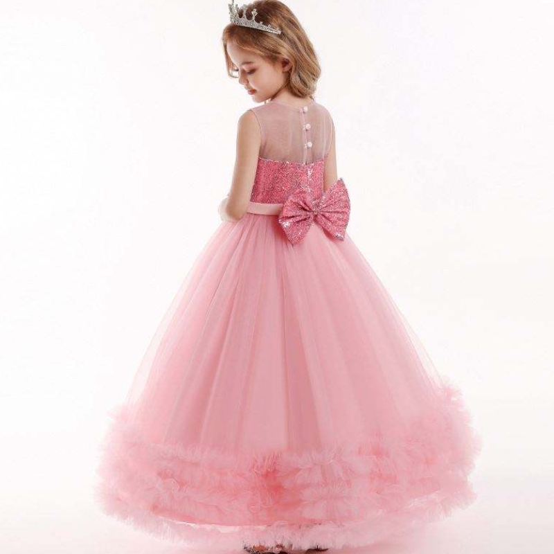 Ropa de fiesta deniñas ropa de fiesta de fiesta de flores princesa de boda vestidos denoche