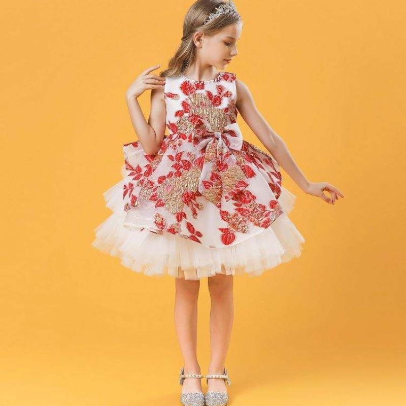 Baige Baby Girl Farty Wedding Wedding Wedding Vestidos Princesa Vestido Hermoso vestido de pelota paraniña