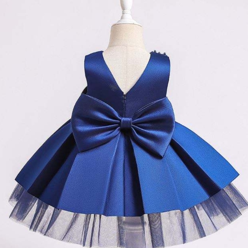 Perlas en capas de moatz apliques 3d kids princess vestidos paraniñas diseños de vestido para fiesta