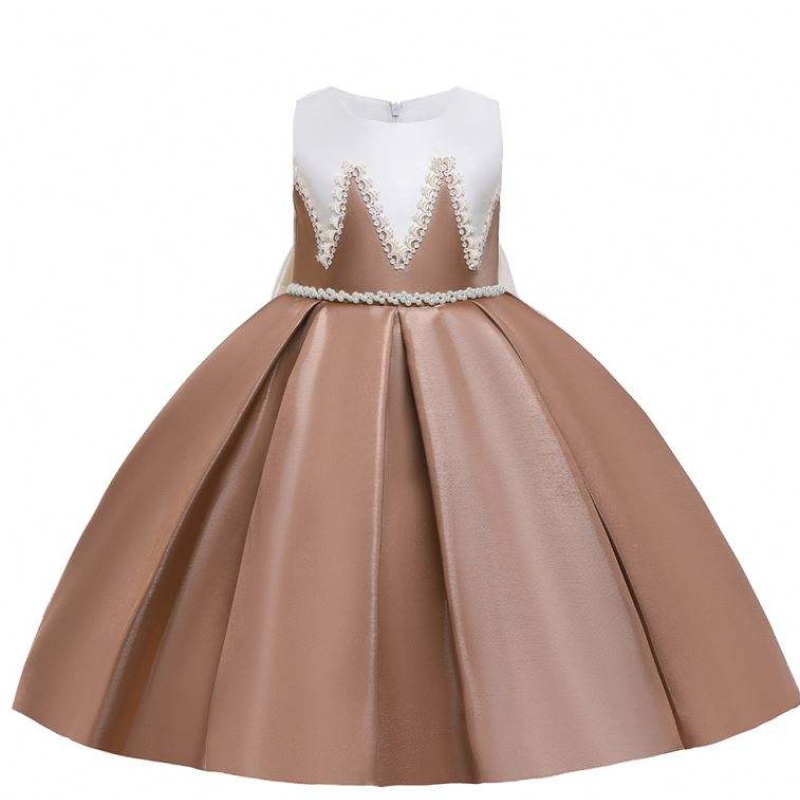 Vestido de fiesta de cumpleaños deniña de Baige Bordado de bordado de lentejuelas Mesh Satin Dresses
