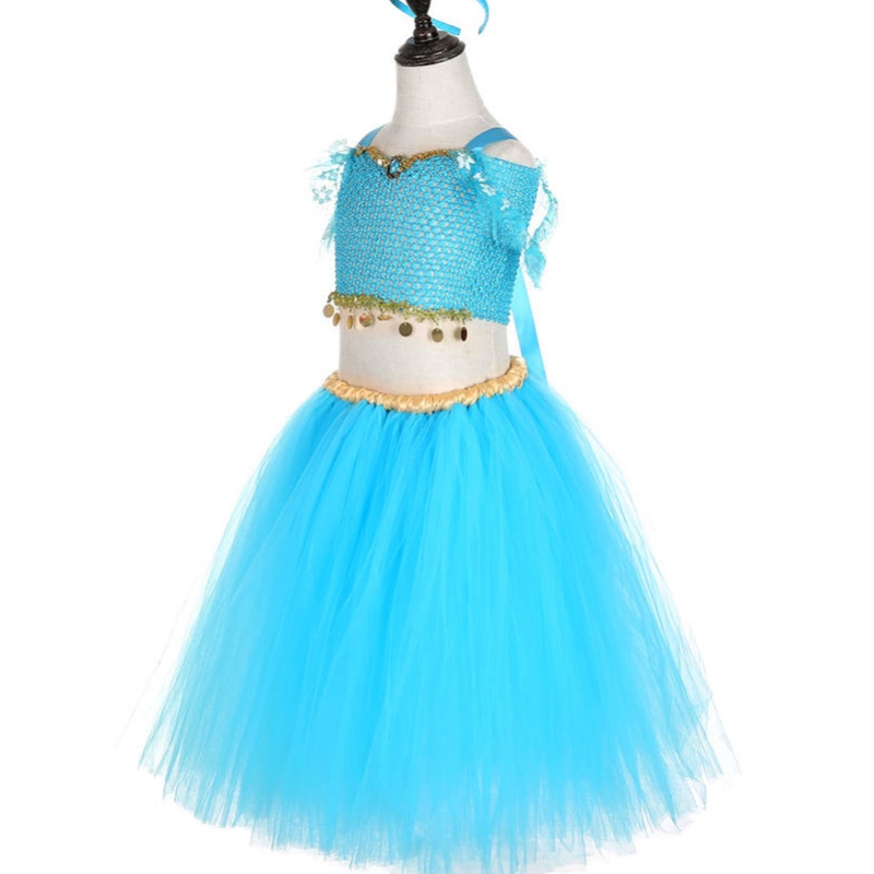 Disfraz de princesa deniñas Fantasía Vestido de fiesta de Navidad con accesorios
