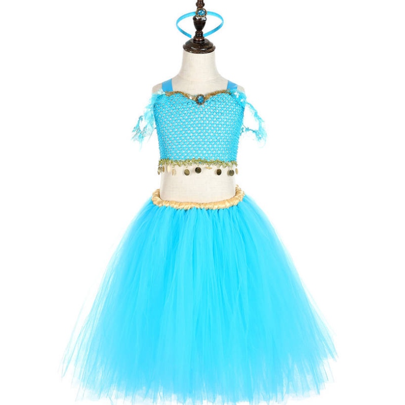 Disfraz de princesa deniñas Fantasía Vestido de fiesta de Navidad con accesorios
