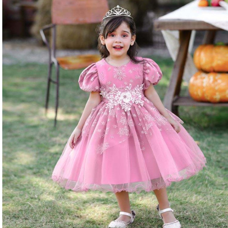 Baige aplicado manga cortanueva diseño paraniñas vestidos de fiesta paraniñas paraniñas paraniños