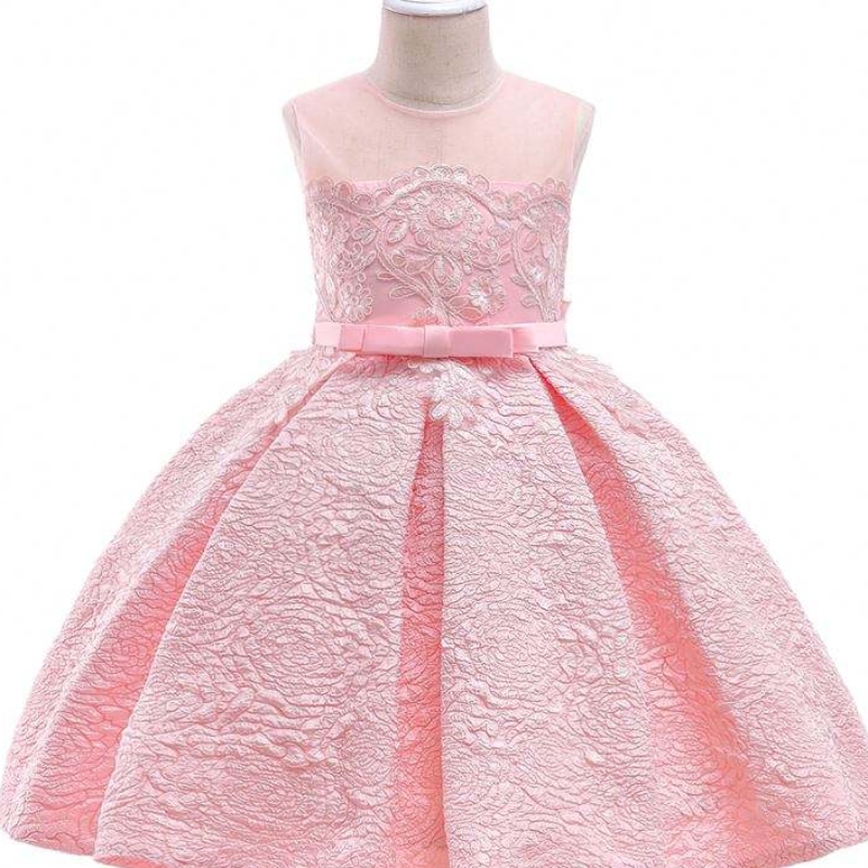 Baige de alta calidad 8 años Vestidos paraniños Bautismo blanco Vestido de actuación de fiesta de lanoche paraniños L5256