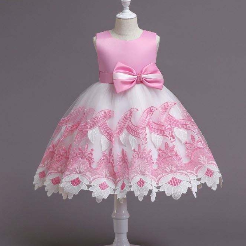 Baige Smocked Children Clothing Niños Diseños de vestimenta Vista de fiesta Vestido reciénnacido