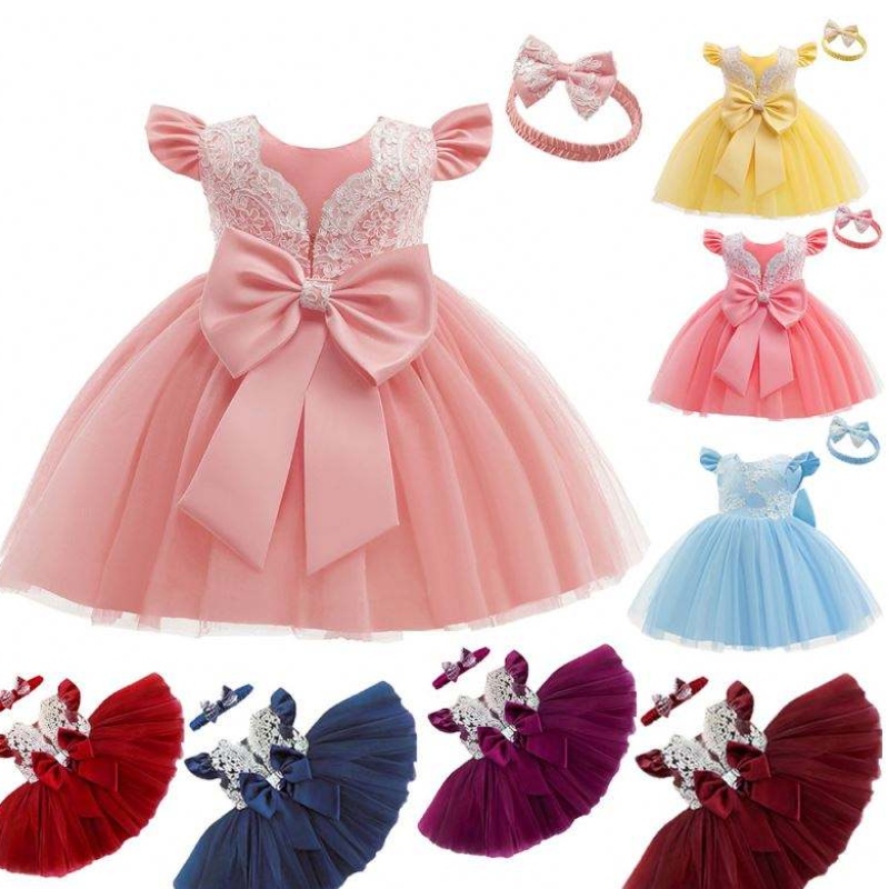 Ropa al por mayor de alta calidad paraniños pequeños chicas elegantes vestidos de fiesta de cumpleaños elegantes