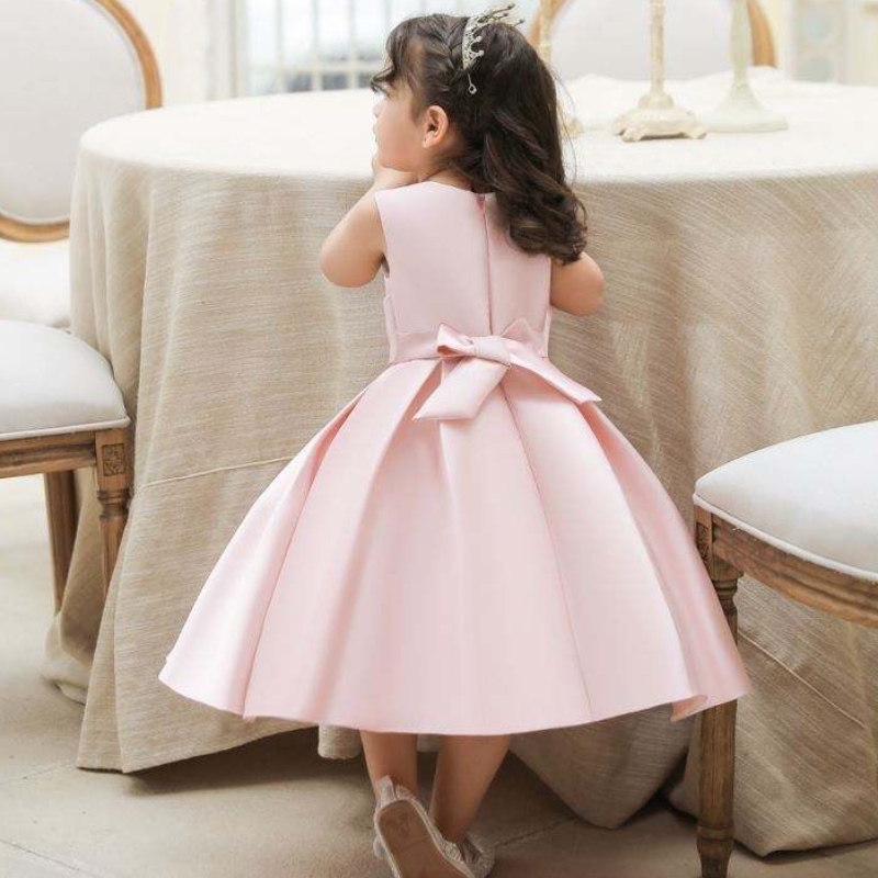 Baigeniño pequeño vestido de pascua de pascua mangas princesas casuales vestidos de verano vestidos de fiesta de lazo