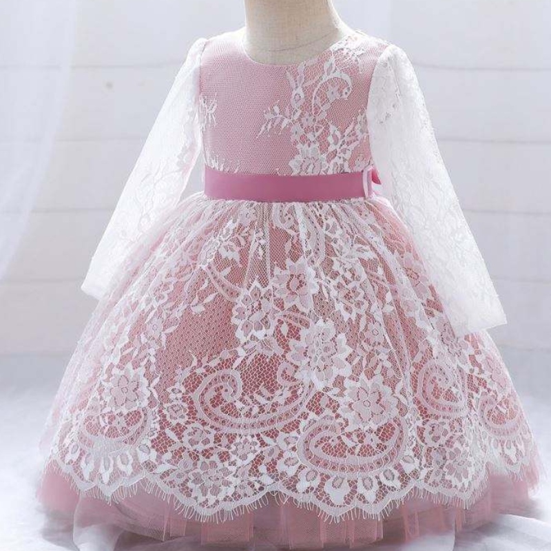 Baige reciénnacidosniños Primera fiesta de cumpleaños vestimenta chicas chirriando bautizo vestido deniña 4 años