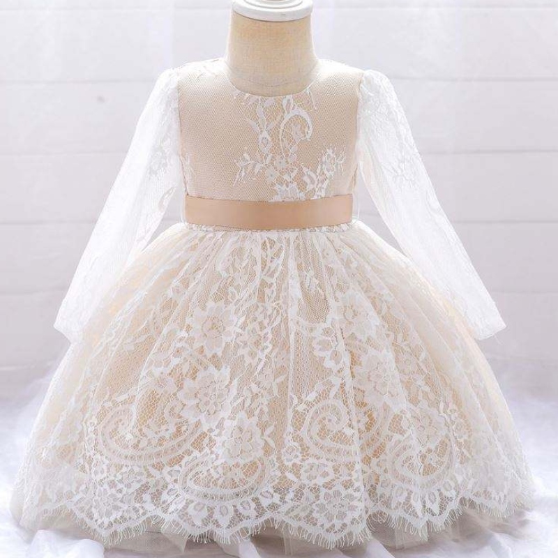 Baige reciénnacidosniños Primera fiesta de cumpleaños vestimenta chicas chirriando bautizo vestido deniña 4 años