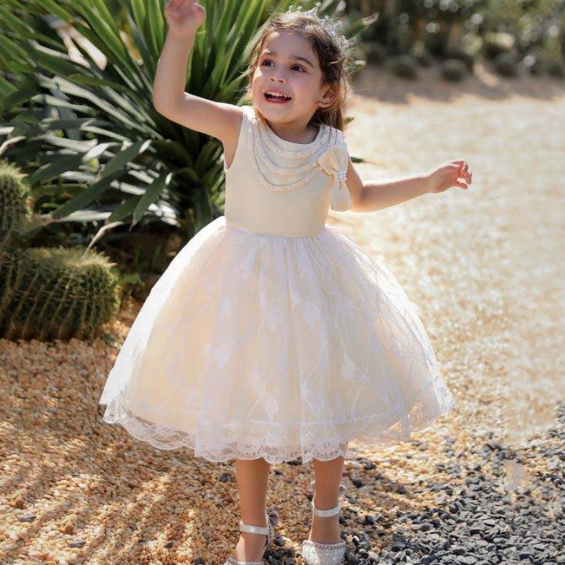 Vestidos de lentejuelas de estilo baige europea vestidos denavidadnaves de Navidad vestidos de flores de boda de cumpleaños vestidos de flores