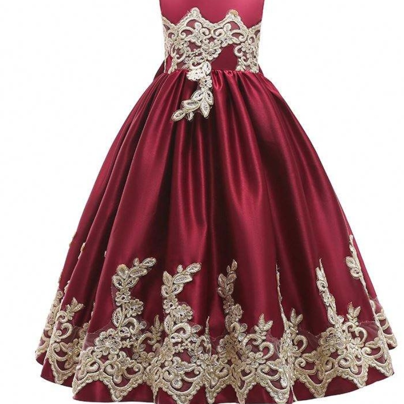 Vestido denoche deniñas Dress Flower Girl Dress Maneceless Princess Children Vestido denovia Host actuación