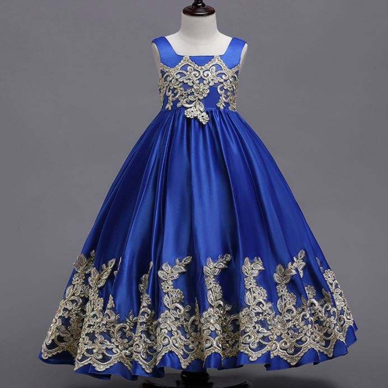 Vestido denoche deniñas Dress Flower Girl Dress Maneceless Princess Children Vestido denovia Host actuación
