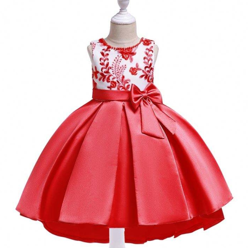 Vestido paraniños al por mayor elegante encaje de alta calidad Fiesta deniños G de vestidos denoche florales T5087