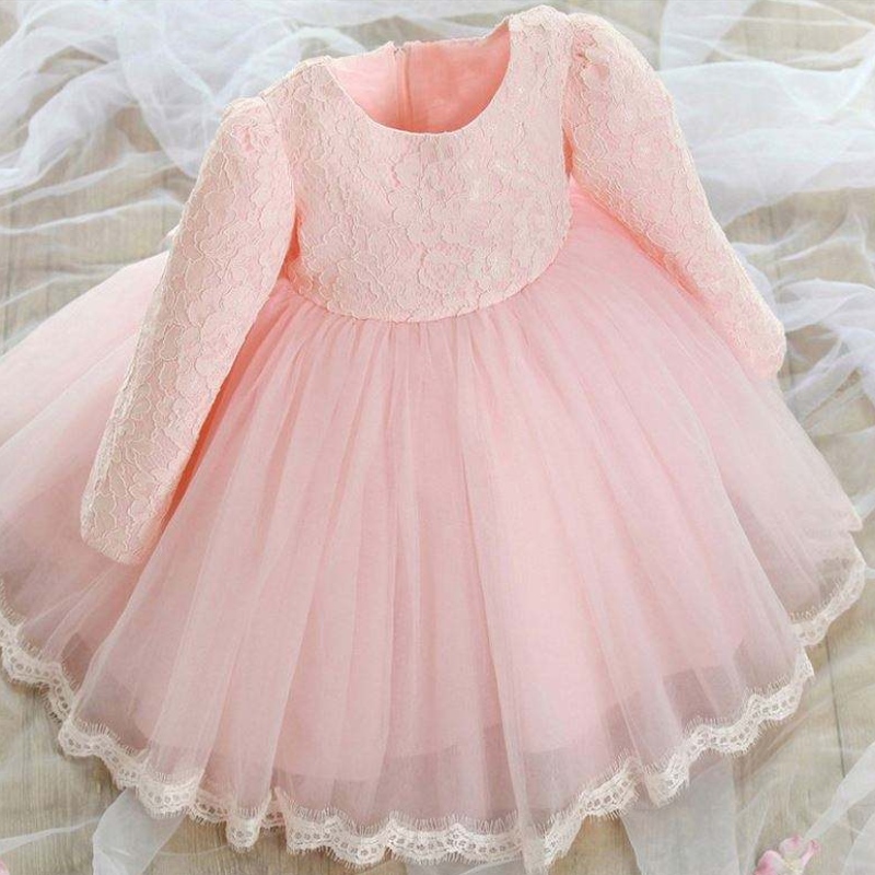 Baige New Stock Baptism Destino de fiesta Kids Girl Flower Princess Fiesta de cumpleaños Vestido de verano BBTZ002