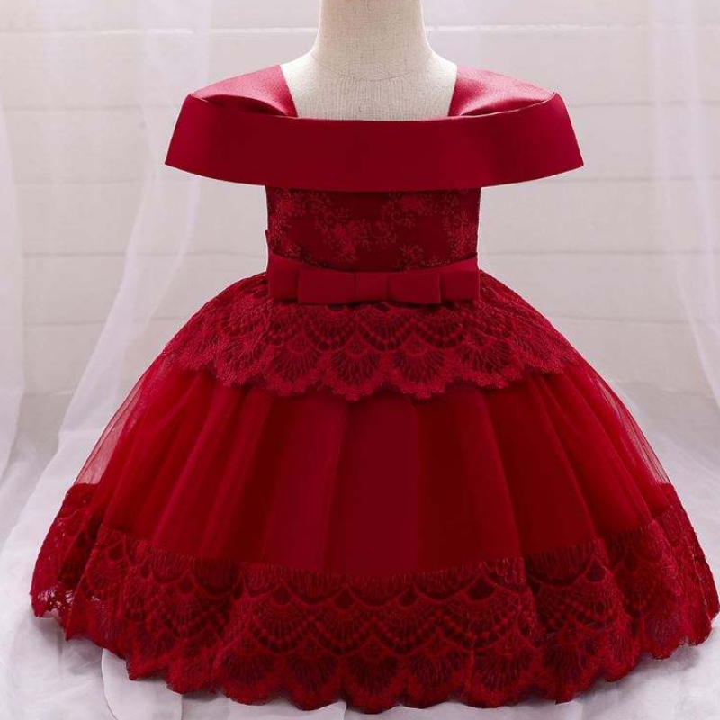 Baige Amazon de alta calidad Baby Frock for Christmas Newyear Fiesta reciénnacida Baby Girl Vestido elegante Diseño Fancy