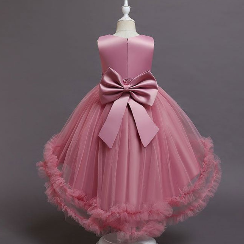 Baige Little Big Girls Flower Wedding Train Tutu Tutu Vestido Fiesta formal Party Princess Prom Ball Gown