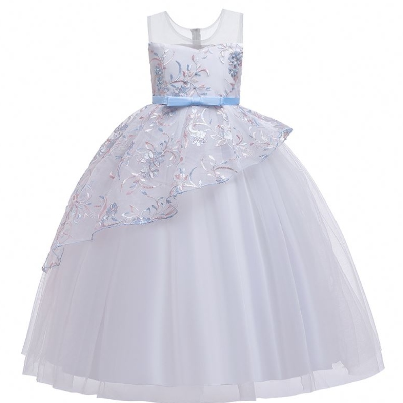 Nuevos vestidos de chicas en stock fashion promabizante de graduación de festival hermoso festival estilo flower flower girl vesting lp-250