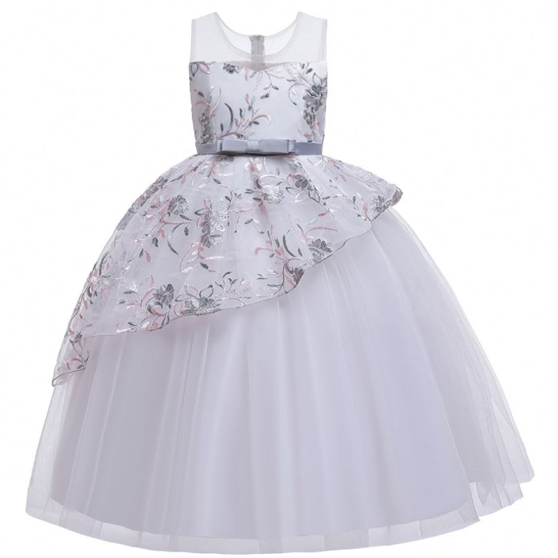 Nuevos vestidos de chicas en stock fashion promabizante de graduación de festival hermoso festival estilo flower flower girl vesting lp-250