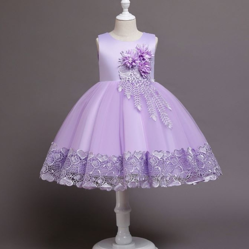 Baige Children Dresses Girl Party Fiet Girl Vestidos de fiesta de bodas paraniña