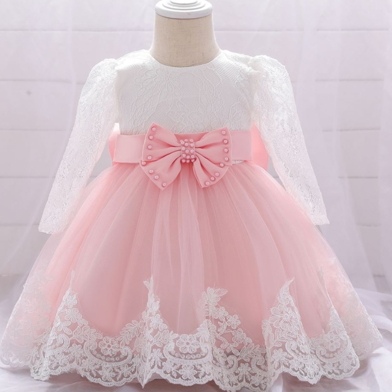 Baige Little Miss Fancy Frock Frock Baby Baby Flower Girls Vestido de cumpleaños Vestido de cumpleaños paraniña L1940XZ