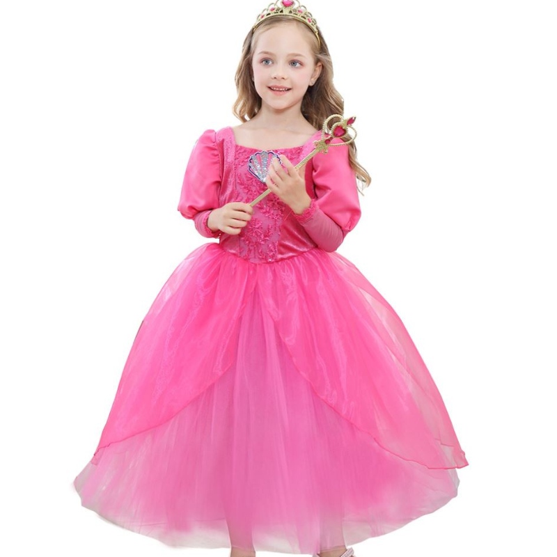 Baige Kids Girl Mermaid Ariel Princess Vestido paraniños Disfraz de Halloween Vestido de Navidad Vestido Rapunzel