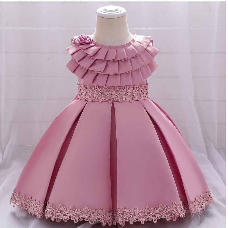 Baige Hot Sale Summer Winter Flower Girls Vestido Princesa Niños Ropa de lentejuelas Vestidos de boda Elsa Anna paraniñas L1976xz