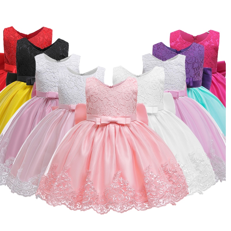 Vestido de fiesta de cumpleaños de Amazon Baby Bown Tutu Dress Lace Prince Vestido con banda para el cabello