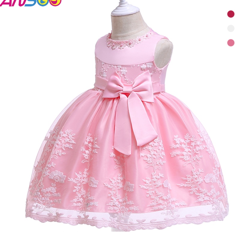 Ansoo Princess Flower Girl Dress Tutu Tutu Boda Fiesta de cumpleaños Vestidos paraniñas paraniñas